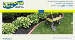 Desktop Screenshot of lafontainelandscaping.com