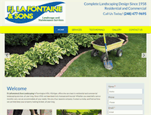 Tablet Screenshot of lafontainelandscaping.com